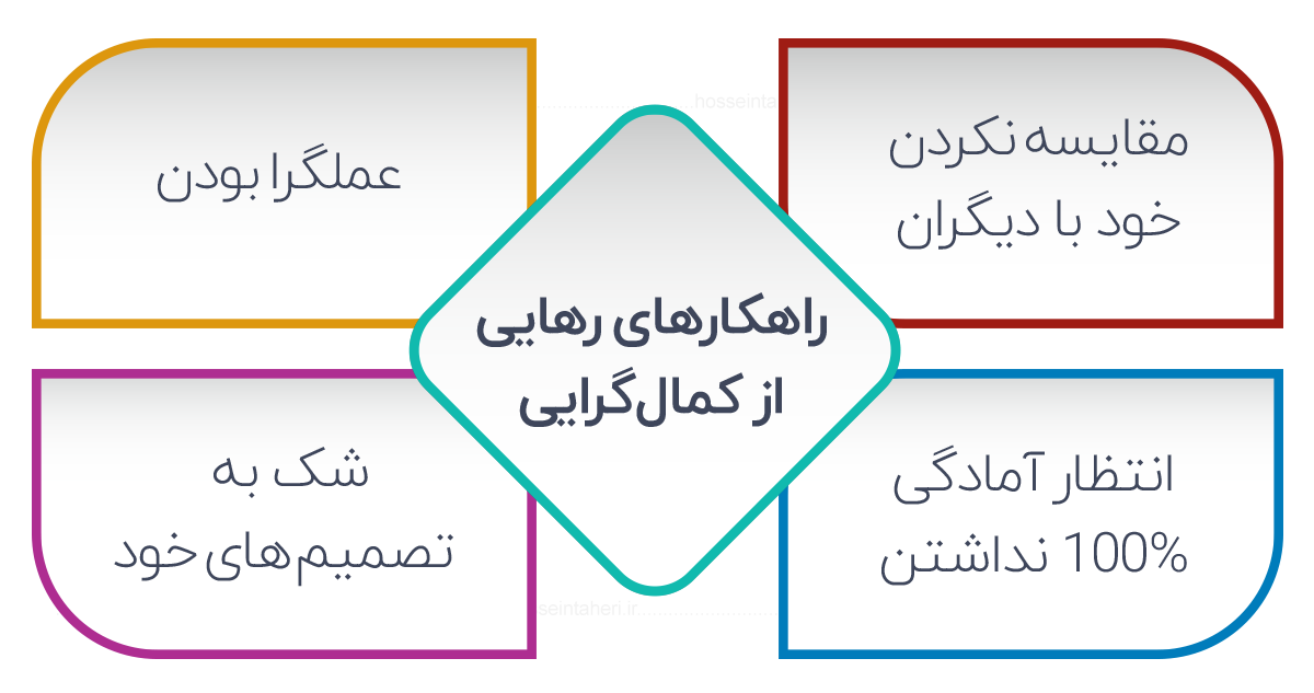 کمال گرایی عامل نقص ماست