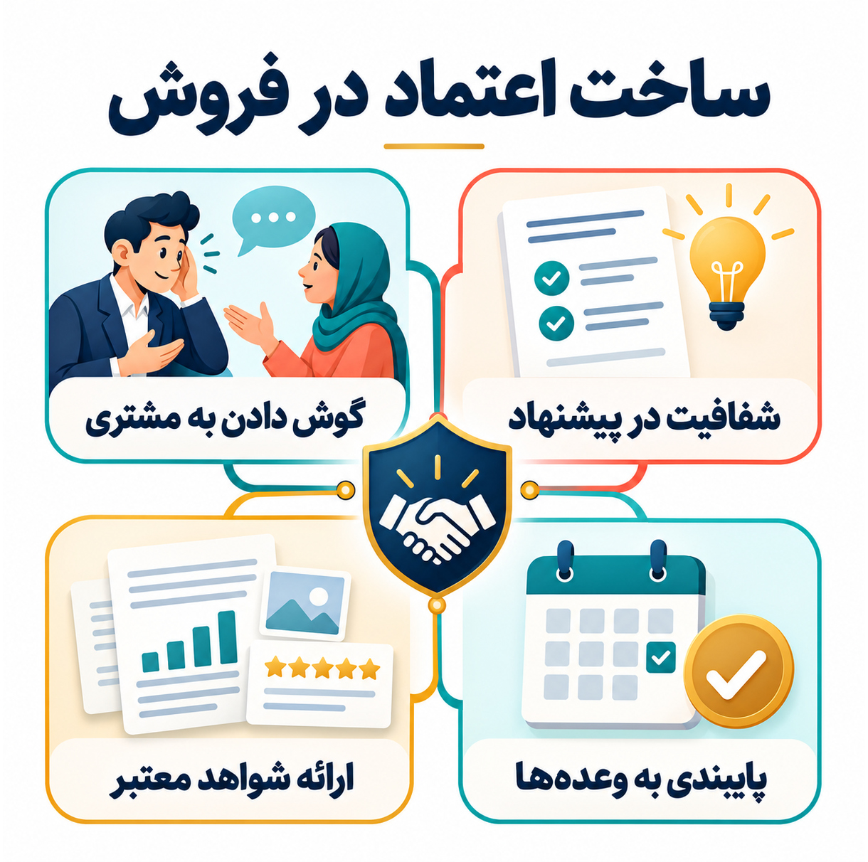 ساخت اعتماد در فروش