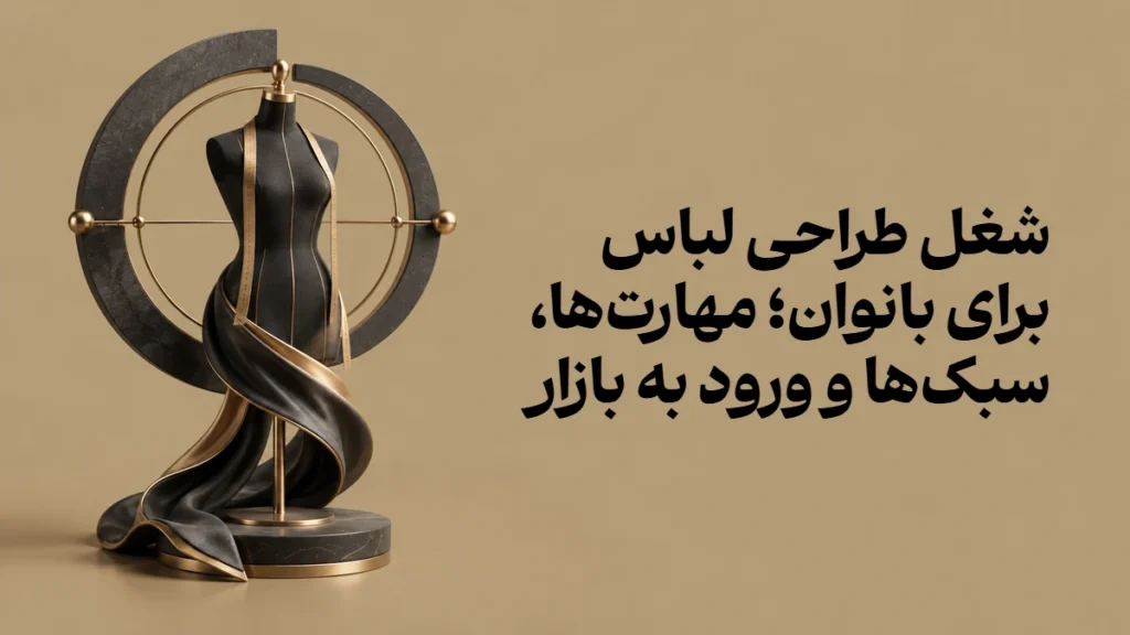 شغل طراحی لباس برای بانوان؛ مهارت‌ها، سبک‌ها و ورود به بازار