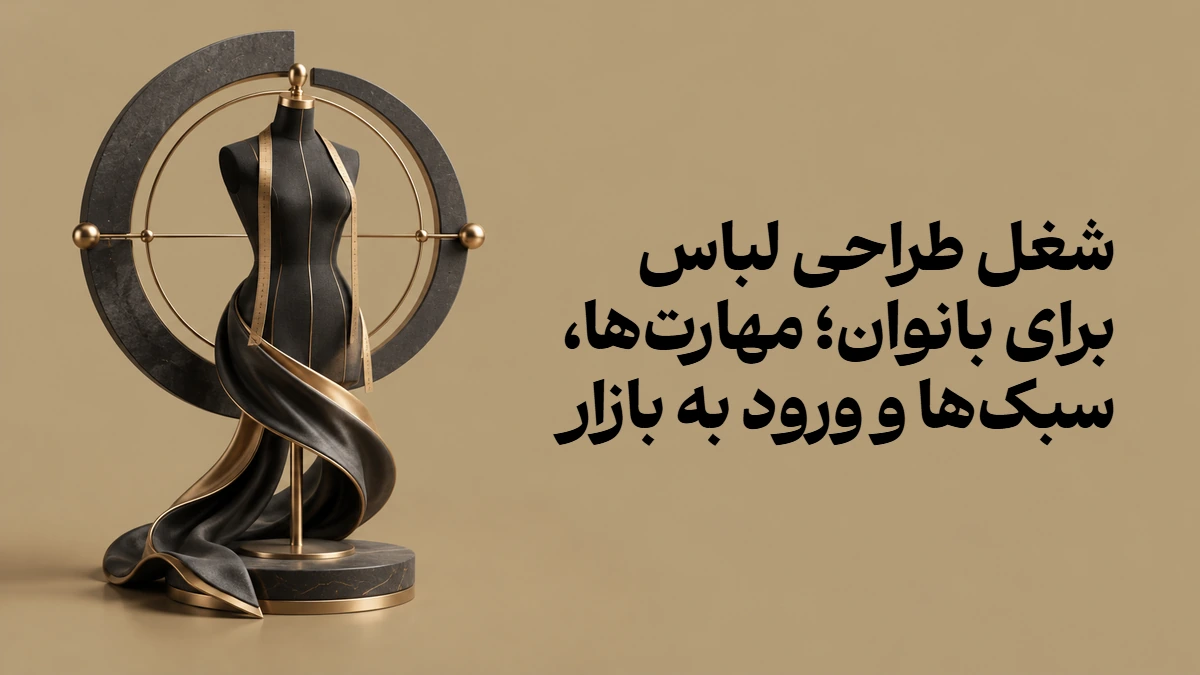 شغل طراحی لباس برای بانوان؛ مهارت‌ها، سبک‌ها و ورود به بازار