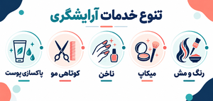 خدمات مختلف شغل آرایشگری